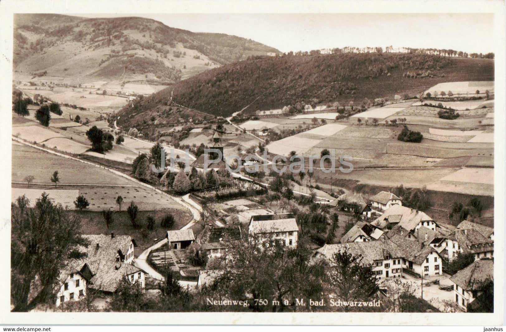 Neuenweg 750 m - M bad Schwarzwald - old postcard - 1932 - Germany - used - JH Postcards