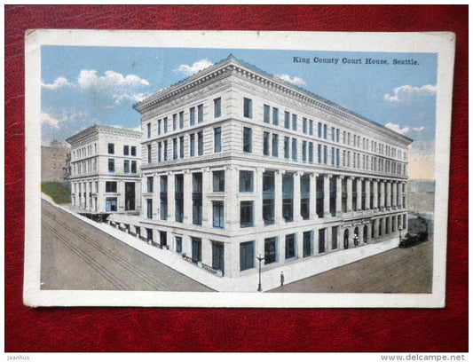 King County Court House - Seattle - sent to Estonia in 1924 - USA - used - JH Postcards