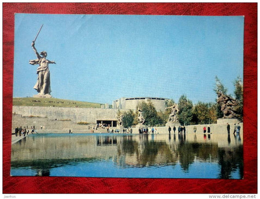 Volgograd - monument to the heroes of the Battle of Stalingrad, ensemble - 1976 - Russia - USSR - unused - JH Postcards
