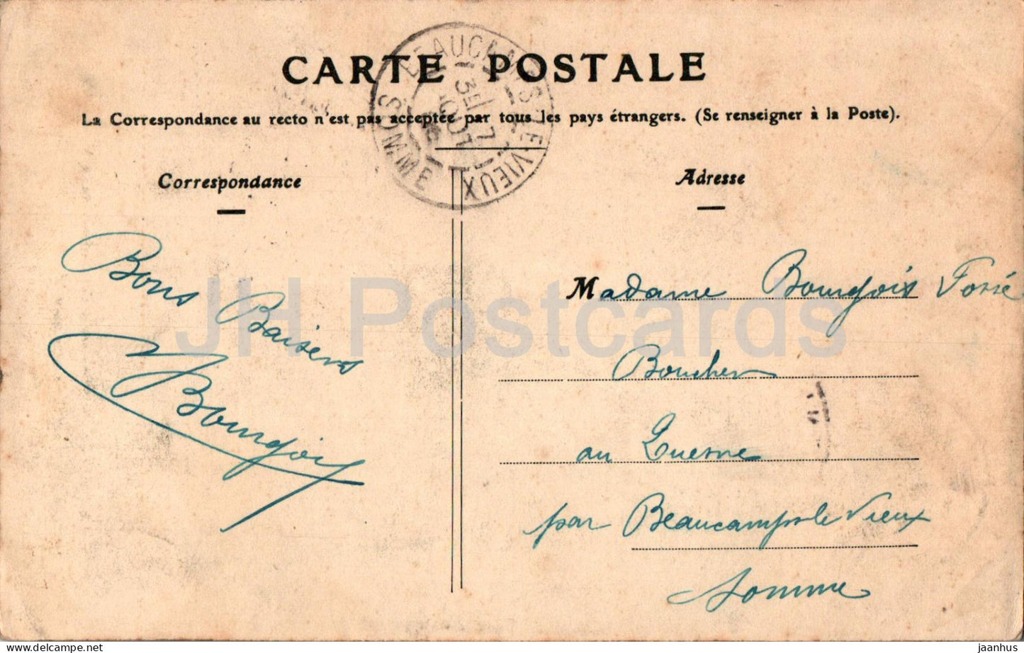 Chaumont - monument des Enfants de la Haute Marne morts pour la Patrie - carte postale ancienne - 1906 - France - occasion 