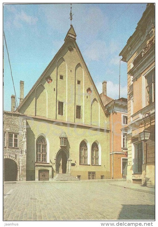 The former Great Guild Hall of Merchants and Ship Owners - Old Town - Tallinn - 1986 - Estonia USSR - unused - JH Postcards