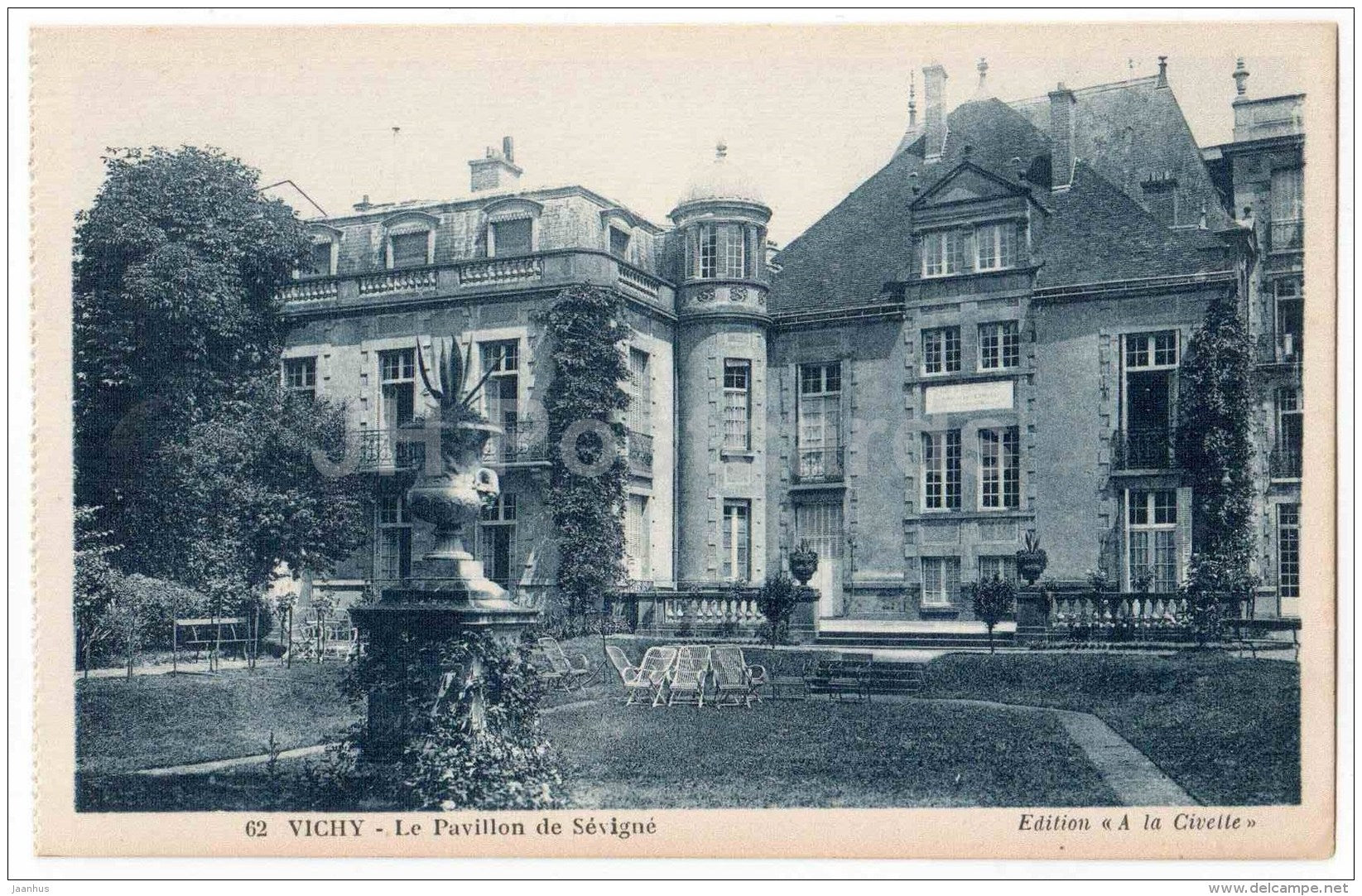 Le Pavillon de Sevigne - Bridge over the Allier - 62 - Vichy - Allier - France - unused - JH Postcards