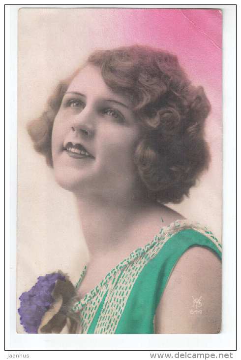Lady - YAS 644 - old postcard - circulated in Estonia 1931 Järvakandi - used - JH Postcards