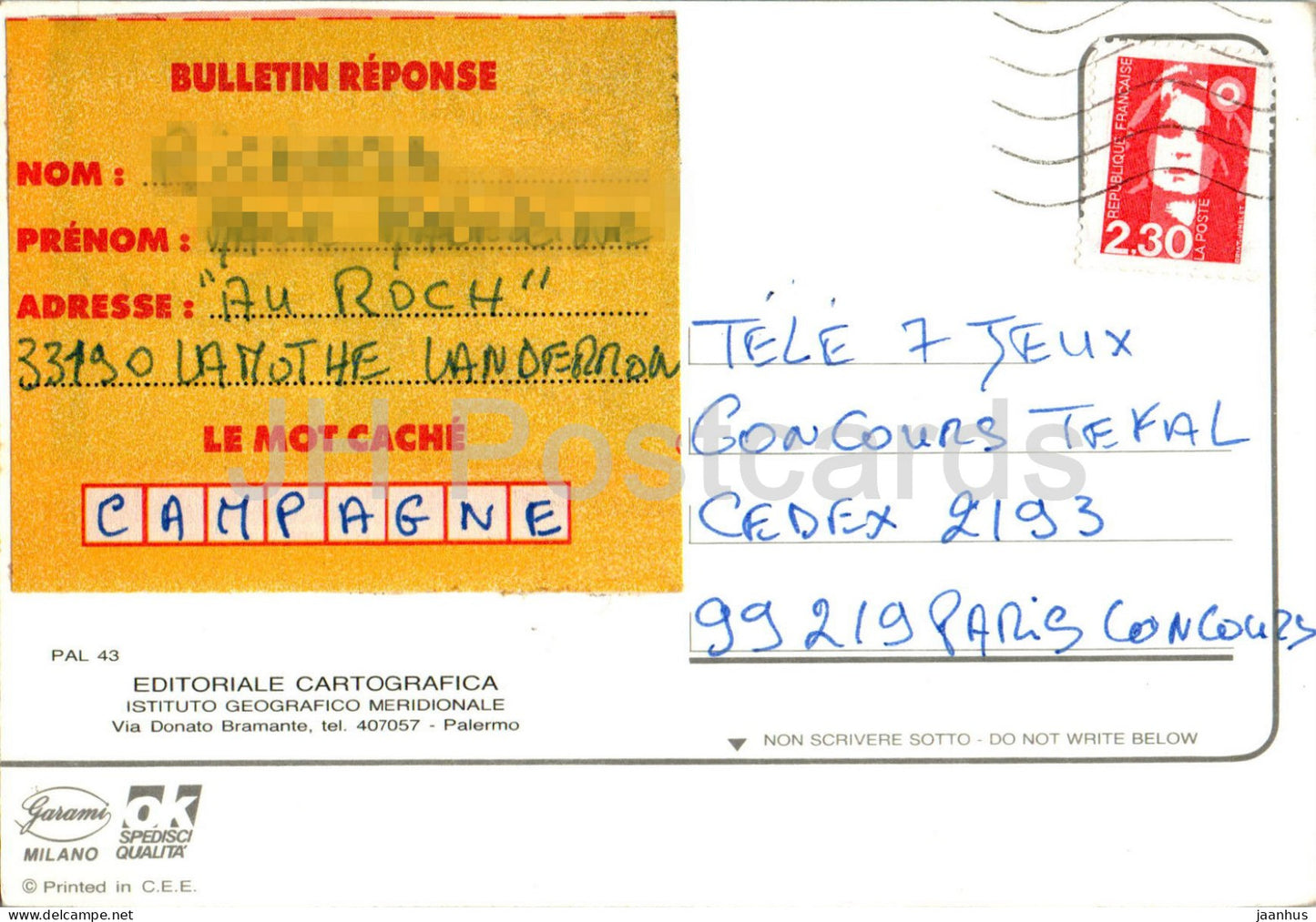 Saluti da Palermo - multiview - 43 - Italy - used