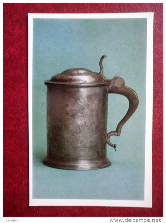 Tankard , 18th century - Art Objects in Tin by Russian Craftsmen - 1976 - Russia USSR - unused - JH Postcards