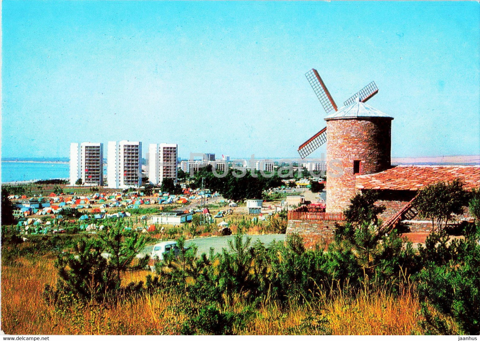 Slanchev Briag - Sunny Beach - windmill - Bulgaria - unused - JH Postcards