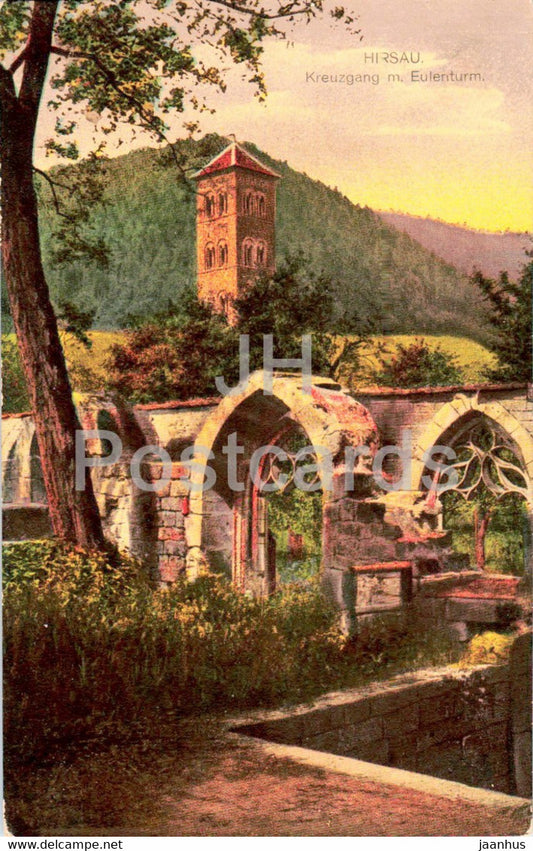 Hirsau - Kreuzgang m Eulenturm - 5326 - old postcard - Germany - unused - JH Postcards