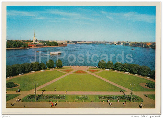 View at Neva river - Leningrad - St. Petersburg - 1978 - Russia USSR - unused - JH Postcards