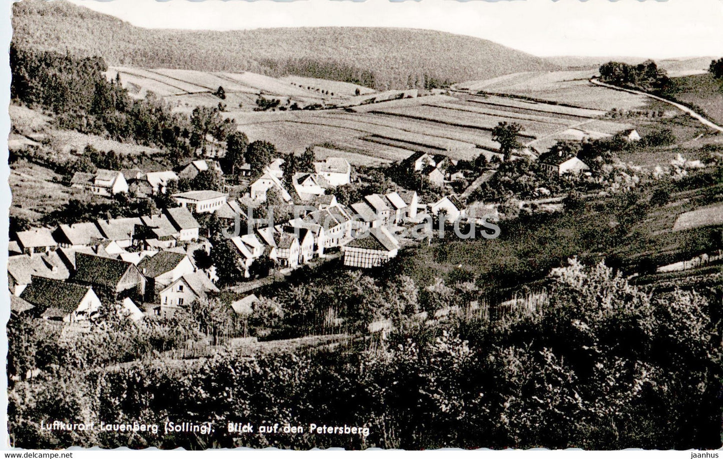 Luftkurort Lauenberg - Blick auf den Petersberg - old postcard - Germany - unused - JH Postcards