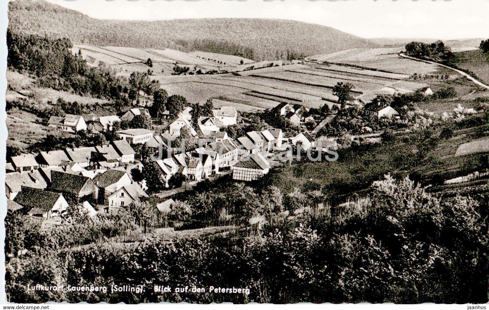 Luftkurort Lauenberg - Blick auf den Petersberg - old postcard - Germany - unused - JH Postcards
