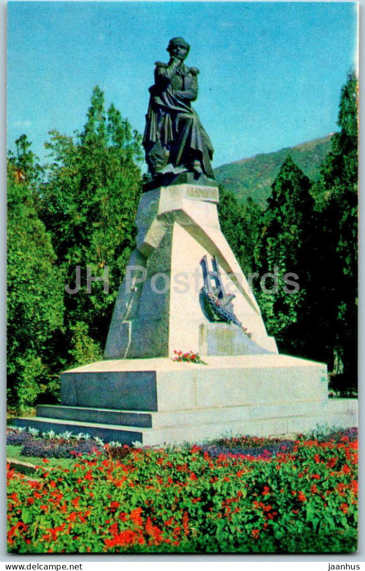 Pyatigorsk - Lermontov Places - monument to Lermontov - 1971 - Russia USSR - unused - JH Postcards