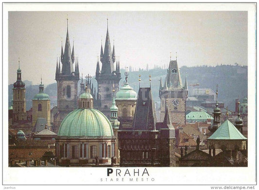 Praha - Prague - Stare Mesto - Czech Republic - used 1993 - JH Postcards