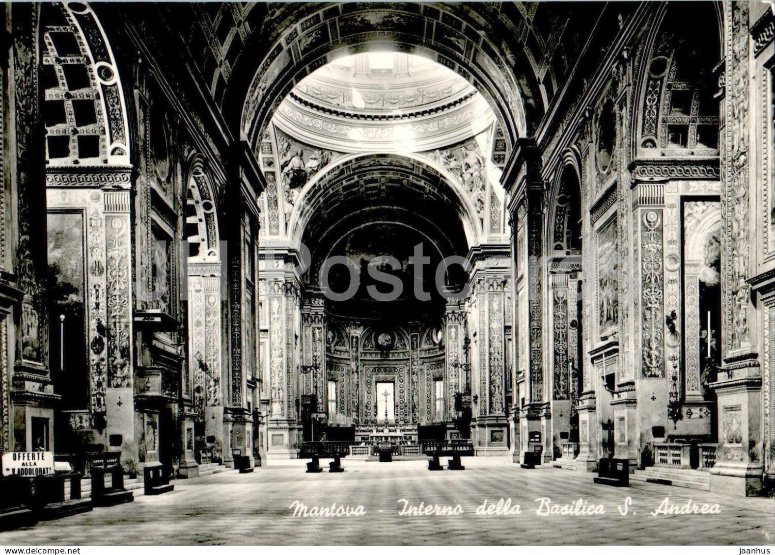 Mantova - Mantua - Interno della Basilica S Andrea - Basilic of St Andrew - cathedral - 2284 - Italy - unused - JH Postcards