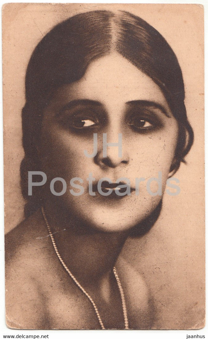 Russian actress V. Malinovskaya - Film - Movie - old postcard - Russia USSR - unused - JH Postcards