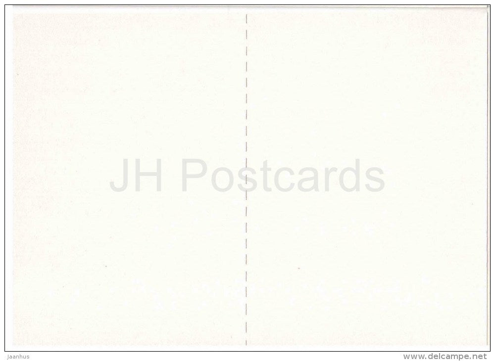 New Year mini greeting card by A. Kurtenko - rowan berries - fir - 1985 - Russia USSR - unused - JH Postcards