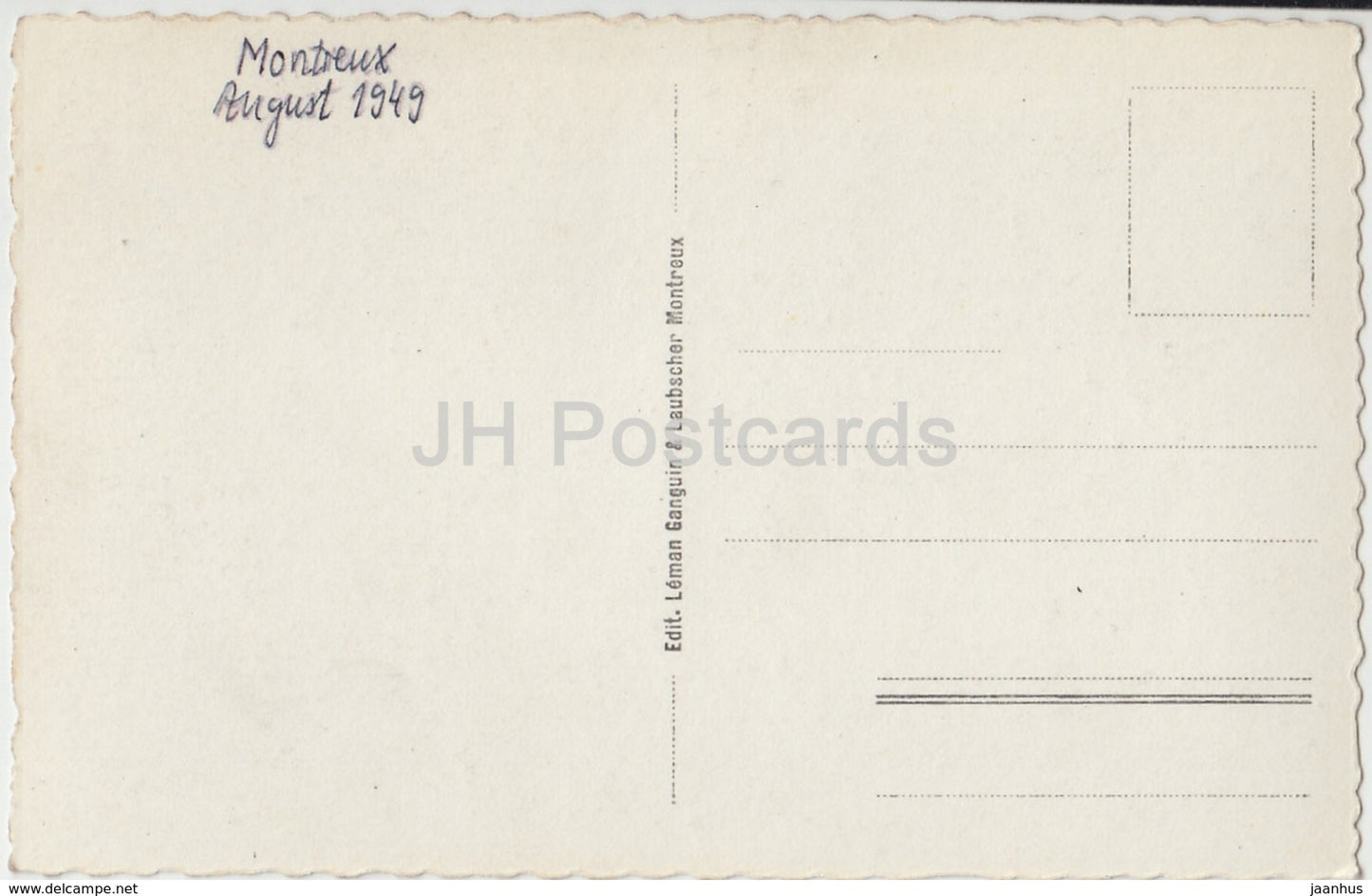 Montreux - vue generale - 107 - Schweiz - 1949 - gebraucht