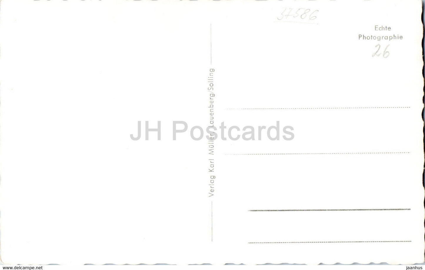 Luftkurort Lauenberg - Blick auf den Petersberg - alte Postkarte - Deutschland - unbenutzt