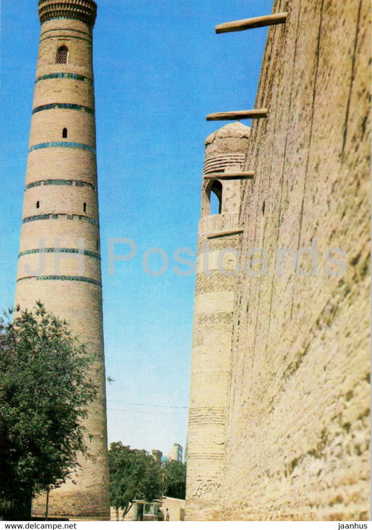 Khiva - Juma Mosque Minaret - 1984 - Uzbekistan USSR - unused - JH Postcards