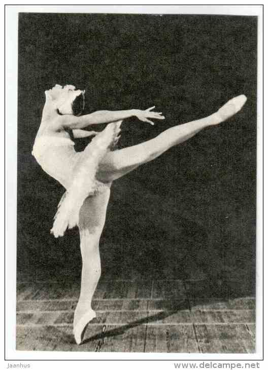 E. Ryabinkina as Odetta - Swan Lake ballet - Soviet ballet - 1970 - Russia USSR - unused - JH Postcards