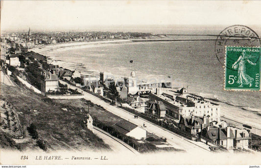 Le Havre - panorama - 134 - old postcard - France - used - JH Postcards