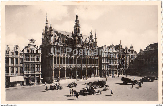 Bruxelles - Brussels - Grand Place - Maison du Roi - Market Place - old postcard - Belgium - unused - JH Postcards