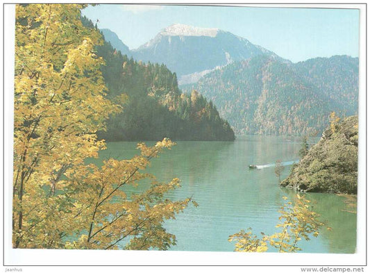 lake Ritsa - Abkhazia - 1982 - Georgia USSR - unused - JH Postcards