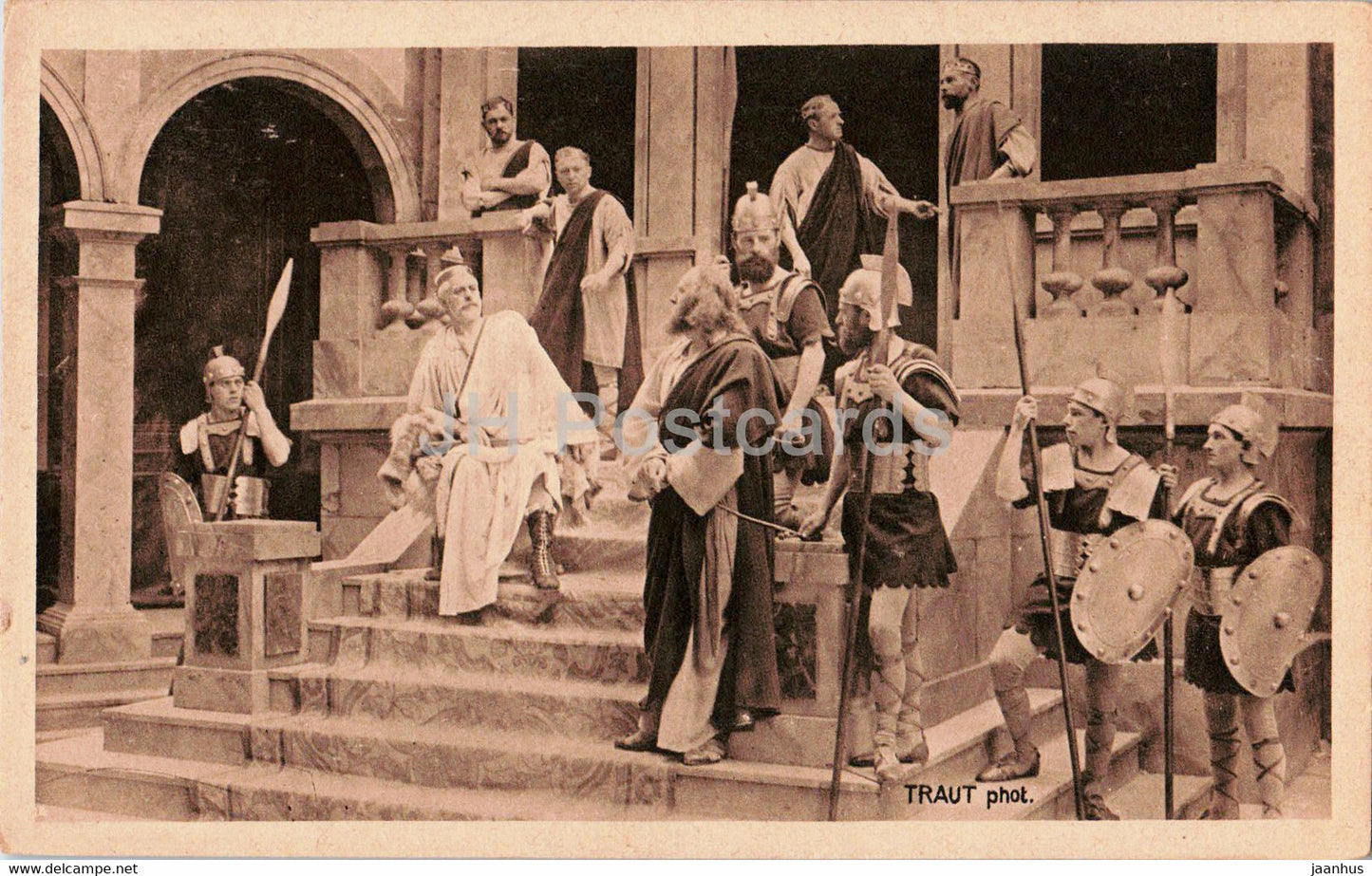 Passionsspiele O Ammergau 1922 - Jesus Vor Pilatus - actors - theatre - old postcard - Germany - unused - JH Postcards