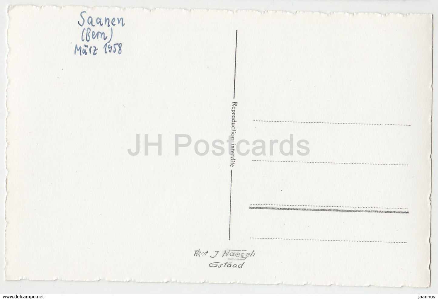 Kirche in Saanen - Kirche - 313 - Schweiz - 1958 - gebraucht