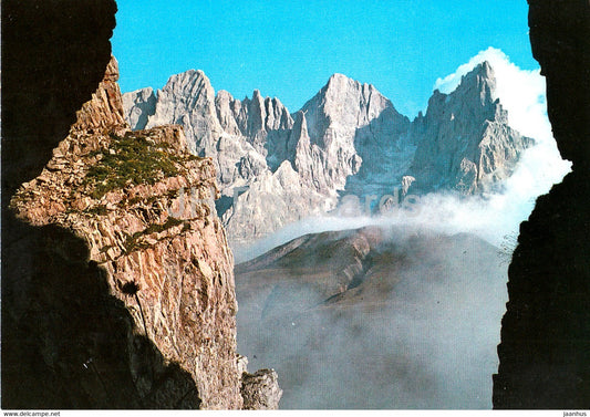 Dolomiti - Dintorni di Passo Rolle - Cima dei Bureloni 3130 m - Cima della Vezzana 3193  - 1976 -  Italy - Italia - used - JH Postcards