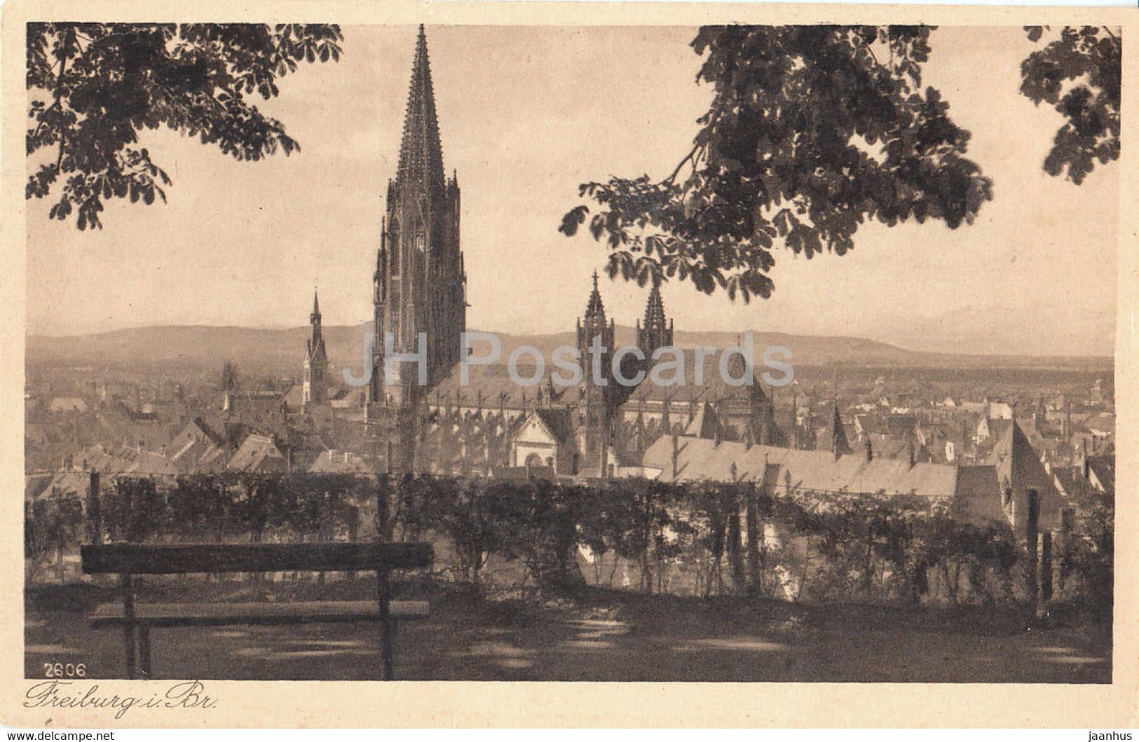 Freiburg i Br - 2606 - old postcard - Germany - used - JH Postcards
