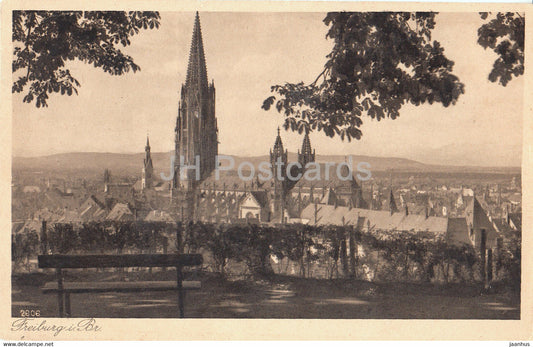 Freiburg i Br - 2606 - old postcard - Germany - used - JH Postcards