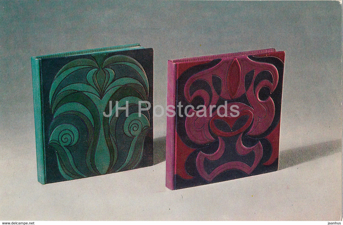 Notebook Covers by M. Kuke - Metalwork and Stamped Leather from Estonia - 1978 - Russia USSR - unused - JH Postcards