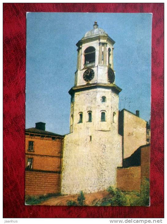Vyborg - Clock Tower 15th century - 1968 - Russia - USSR - unused - JH Postcards