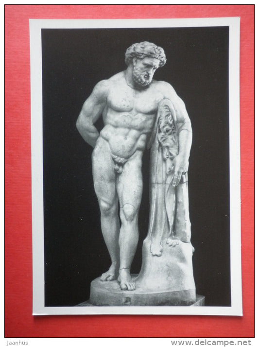 Resting Hercules , Roman copy of a Greek original , IV century BC - Ancient Greek Art - 1964 - USSR Russia - unused - JH Postcards