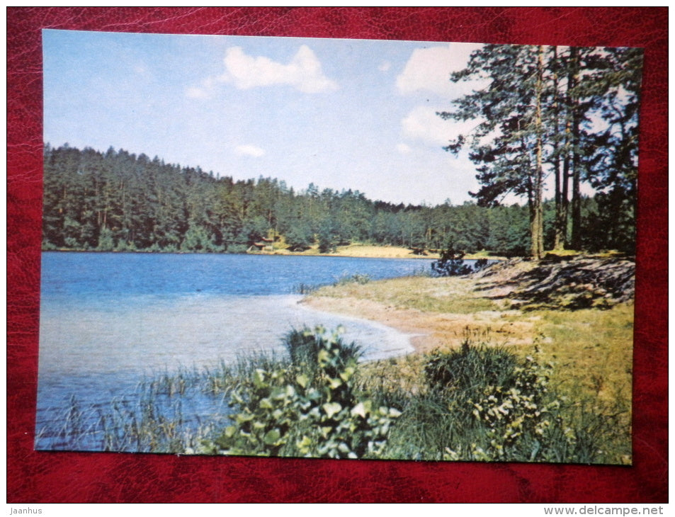 Lake Pikkjärv at Viitna - Estonian lakes - 1979 - Estonia - USSR - unused - JH Postcards