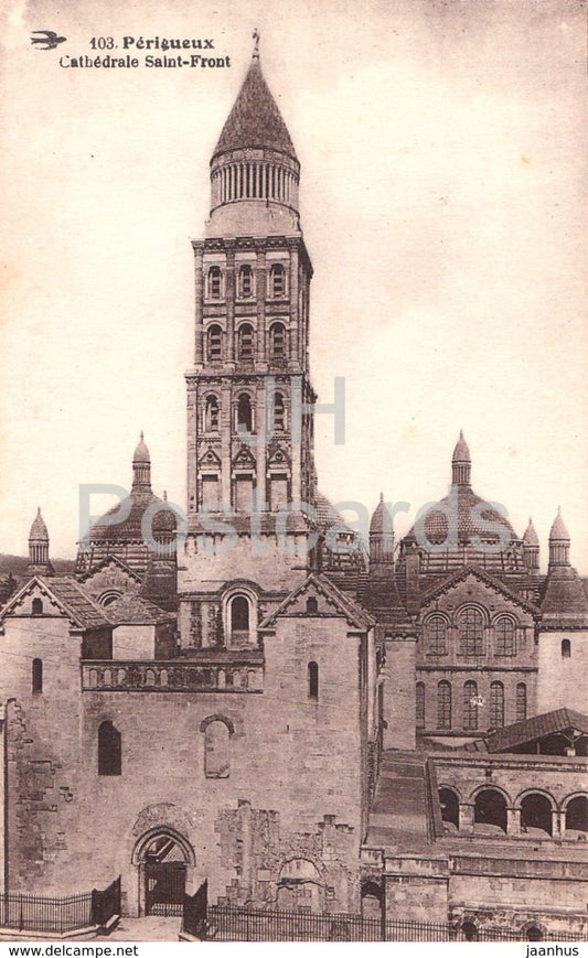 Perigueux - Cathedrale Saint Front - cathedral - 103 - old postcard - France - used - JH Postcards