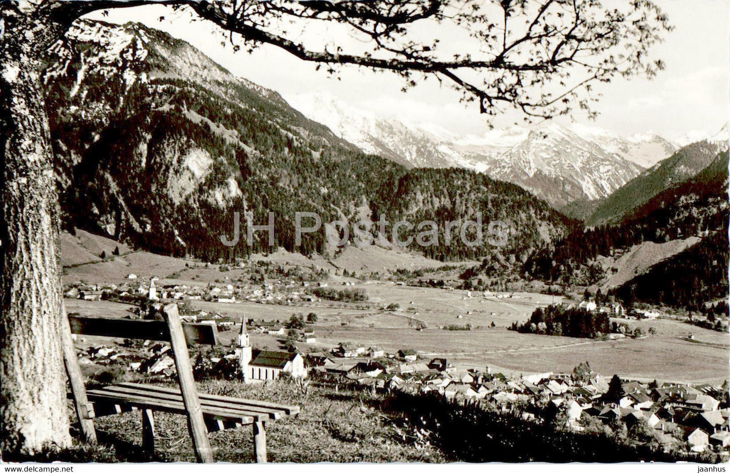 Hindelang - Bad Oberdorf 860 m - Allgau - old postcard - Germany - used - JH Postcards