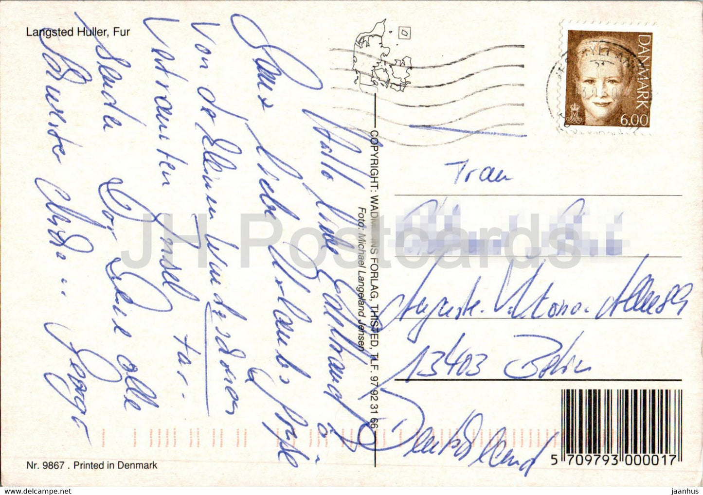 Langsted Huller - Fur - 9867 - Denmark - used