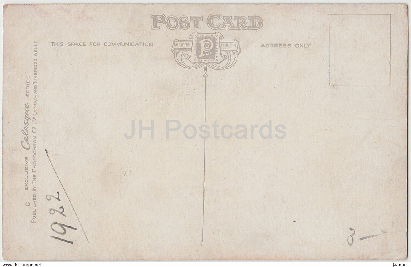 Ein Devonshire Lane - Schaf - alte Postkarte - 1922 - England - Vereinigtes Königreich - gebraucht