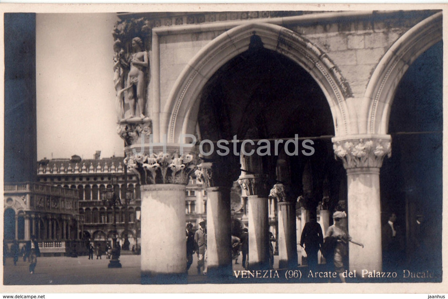 Venezia - Venice - Arcate del Palazzo Ducale - 96 - old postcard - Italy - unused - JH Postcards