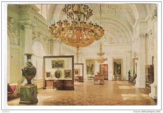 Winter Palace - White Hall - halls of the Hermitage I - Leningrad - St. Petersburg - 1968 - Russia USSR - unused - JH Postcards