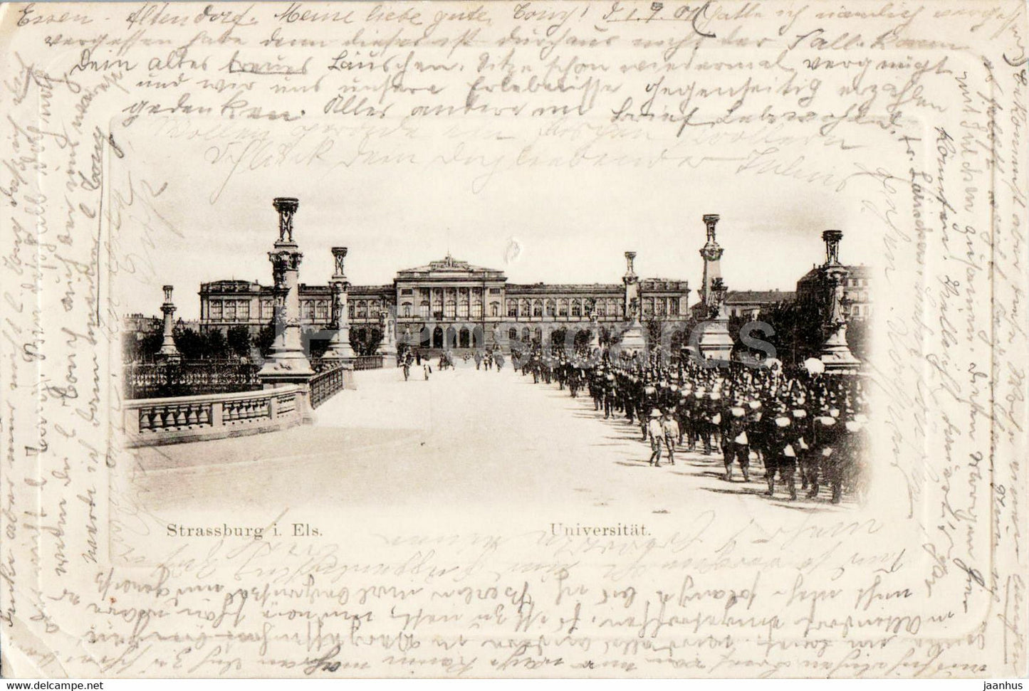 Strasbourg - Strassburg i Els - Universitat - university - old postcard - 1901 - France - used - JH Postcards