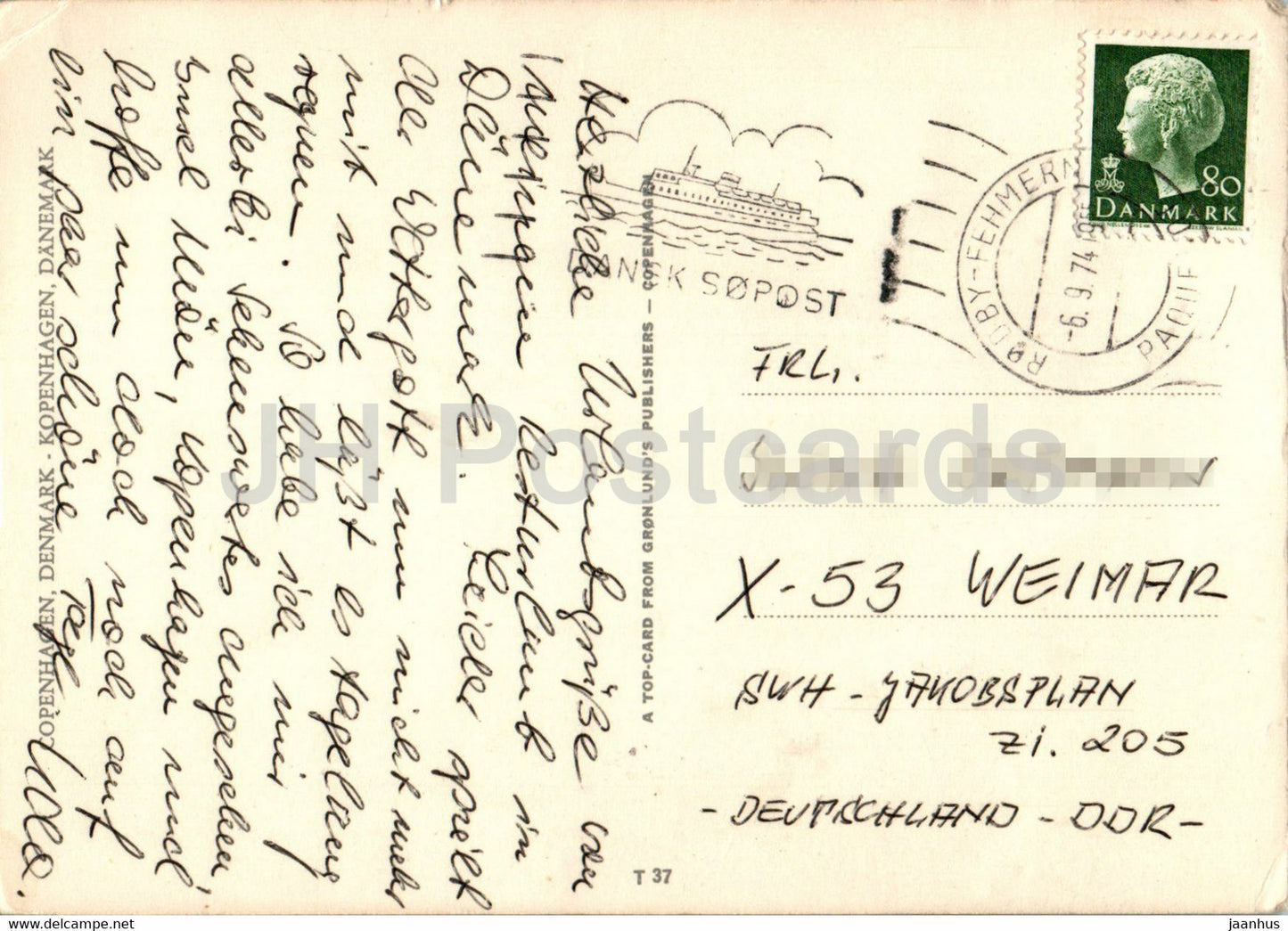 Copenhagen - Kopenhagen - multiview - Little Mermaid - guard - T 37 - 1974 - Denmark - used