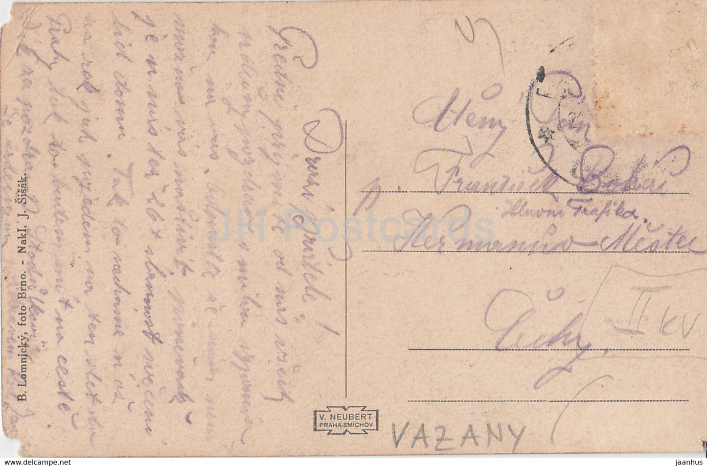 Pozdrav z Vazan - Celkovy Pohled - alte Postkarte - Tschechische Republik - gebraucht