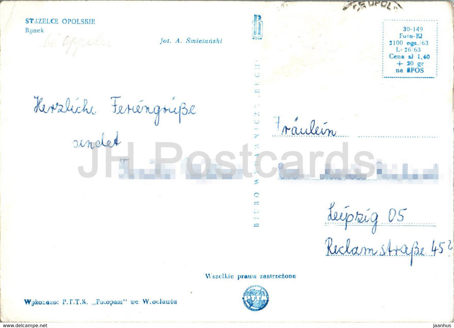 Strzelce Opolskie - Rynek - market square - Poland - used