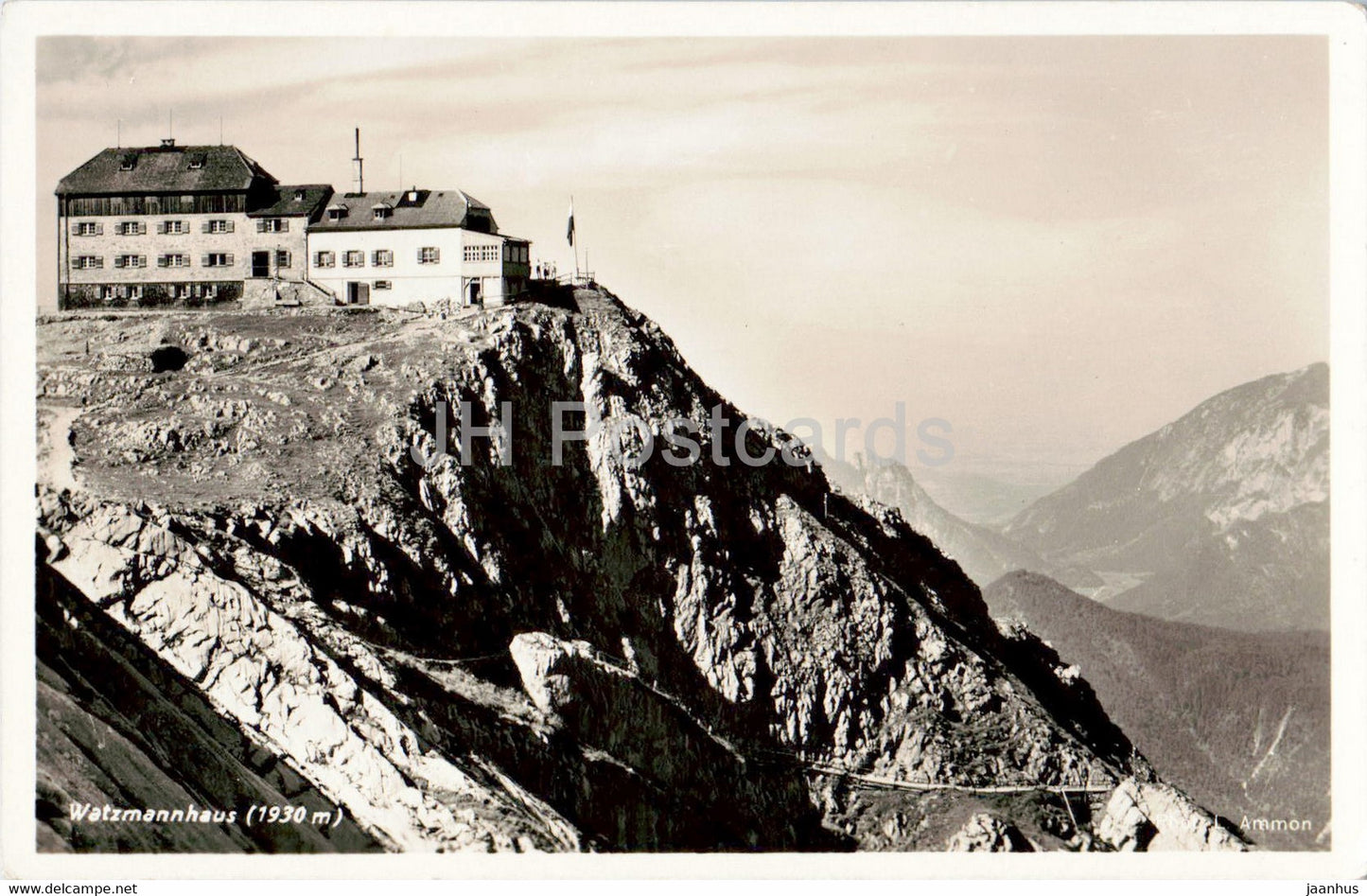 Watzmannhaus 1930 m - old postcard - Germany - unused - JH Postcards