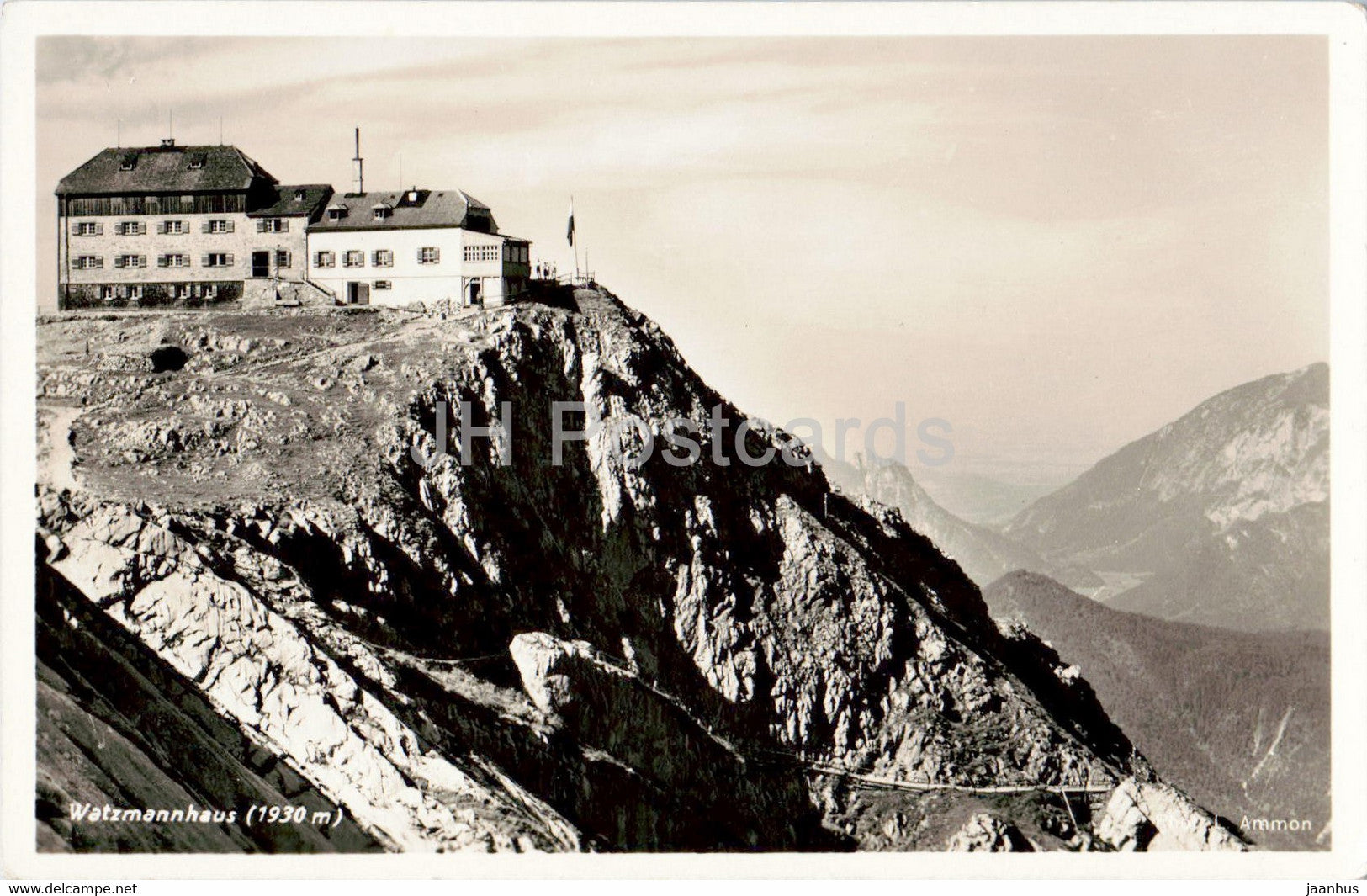 Watzmannhaus 1930 m - old postcard - Germany - unused - JH Postcards