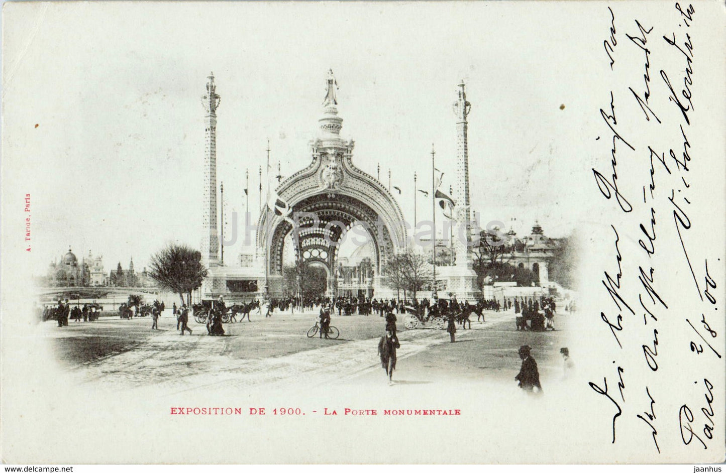 Paris - Exposition de 1900  - La Porte Monumentale - old postcard - 1900 - France - used - JH Postcards