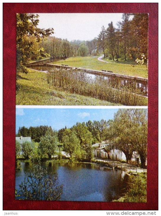 Swimminpools at Uueveski - Water mill at Kõsti - Viljandi - 1982 - Estonia USSR - unused - JH Postcards