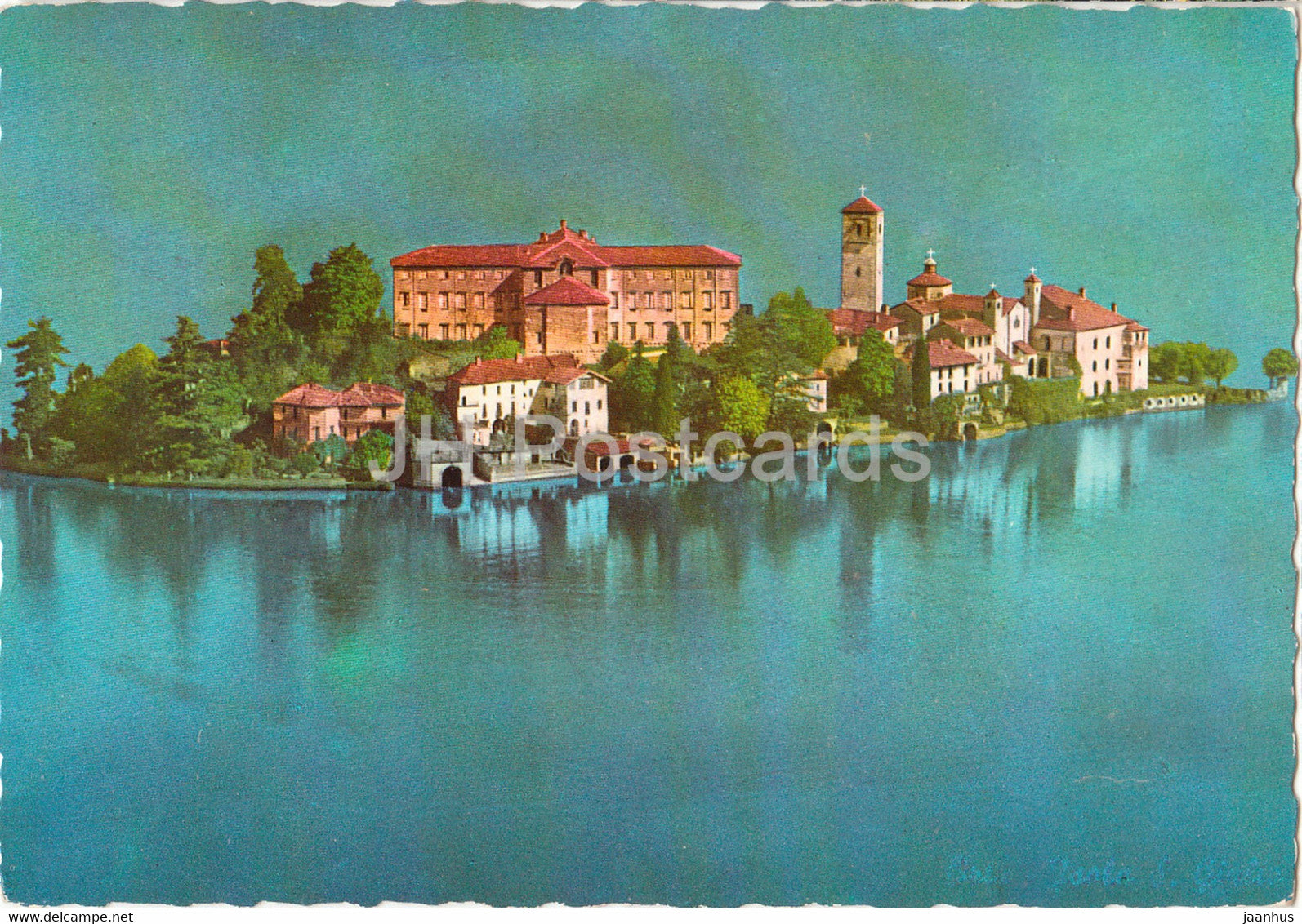 Lago d'Orta - Isola S Giulio - 1973 - Italy - Italia - used - JH Postcards